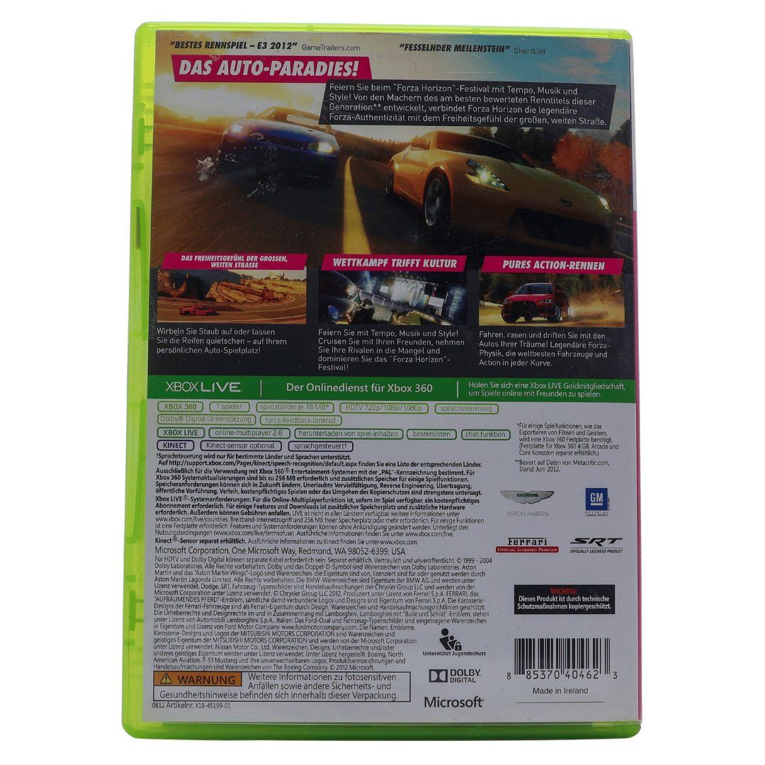 Spiele: Forza Horizon - XBOX 360 – Gebraucht aus Paudex von dindeboy 2