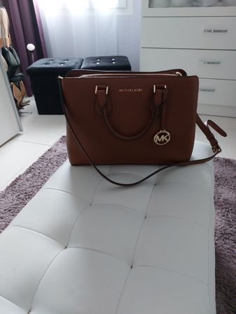 Sac Michael Kors Camel, en cuir véritable,