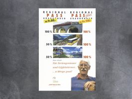 Plakat Rhätische Bahn, Regionalpass GR