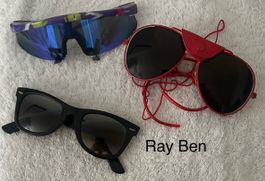 Sonnenbrille Damen Ray Ben gebraucht,  und 2 Stk. No Name