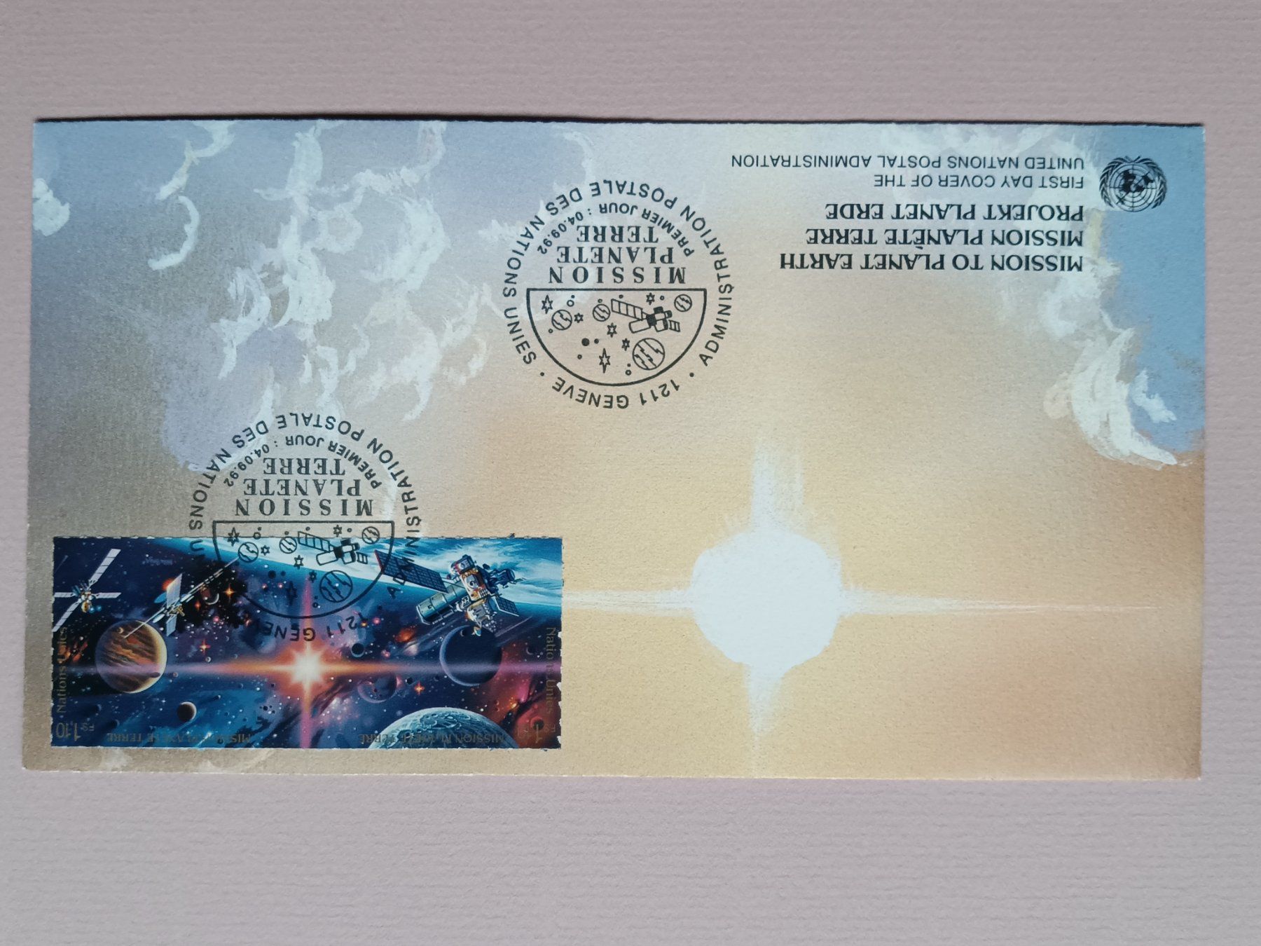 Tutti i francobolli: UNO Genf 1992 FDC 2 Stück – Usato da Sissach venduto da eriluz 1