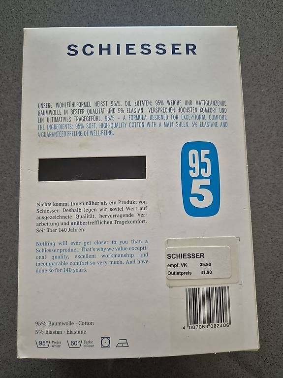 T-shirt: Schiesser Herrenshirt Langarm – Usato da Heerbrugg venduto da v_s_88zb