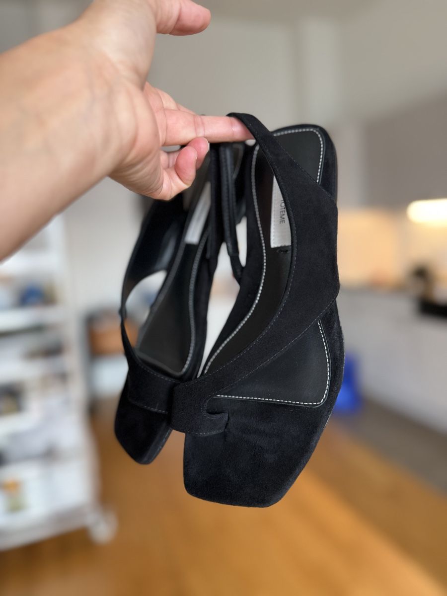 Totême Damenschuhe: TOTEME Slingback in Black Leather, EU37 – Neu (gemäss Beschreibung) aus Zürich von gracieteS 2