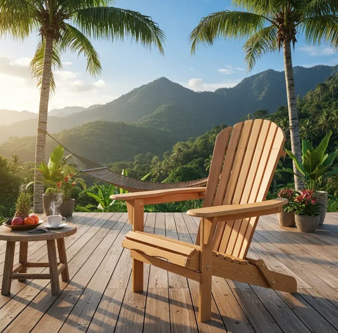 Sedie: Wetterfester Adirondack-Stuhl – Nuovo e nell'imballaggio originale da Hohenrain venduto da cars77