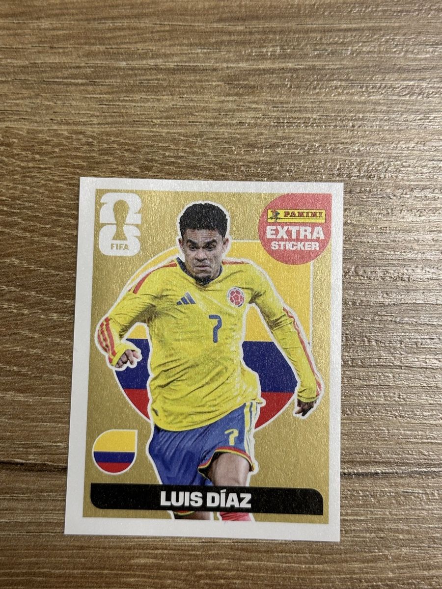 Panini WM 2026 - Extra Sticker - Luis Diaz - *GOLDIG* (Neu und ...