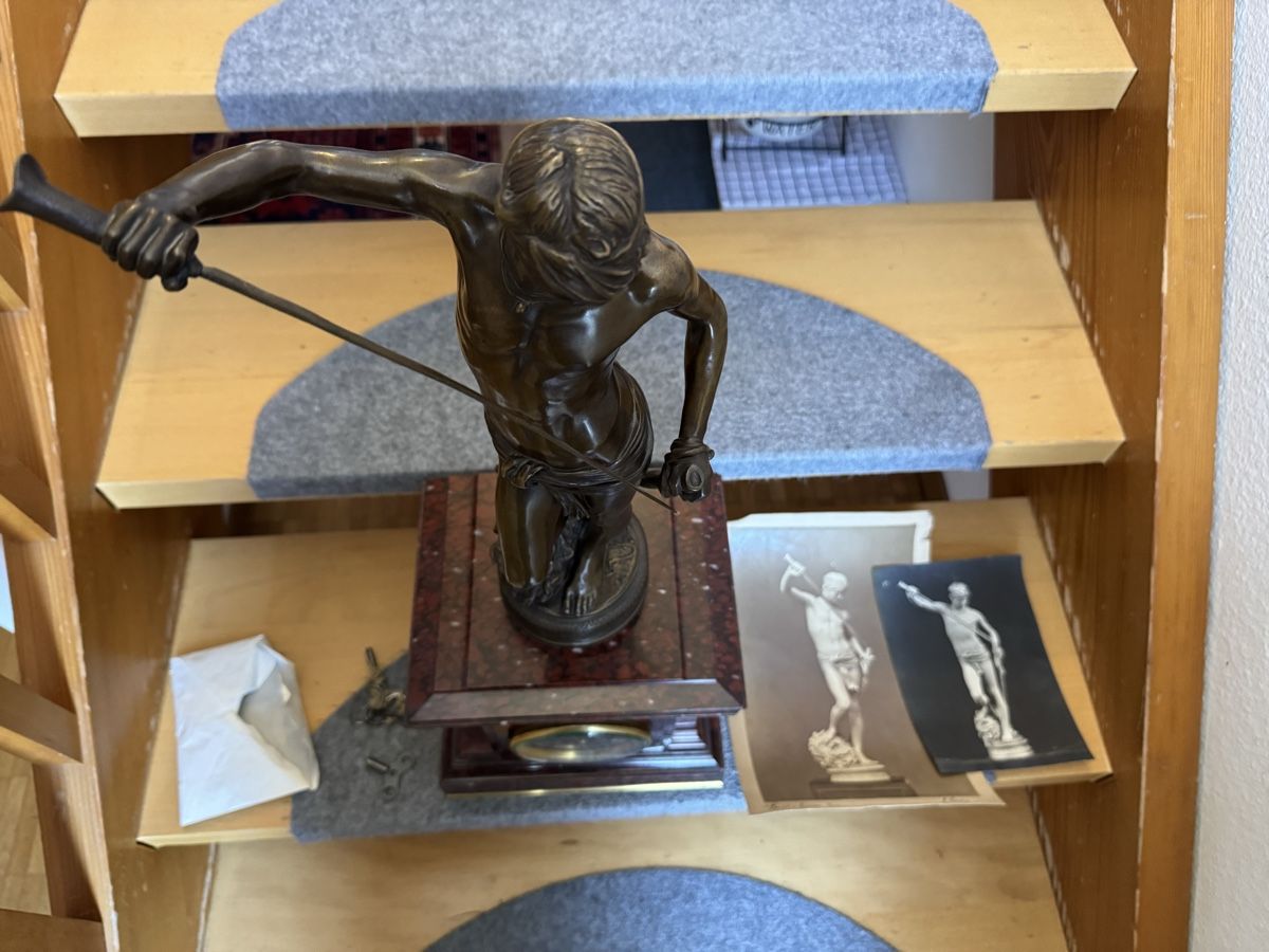 Skulpturen & Statuen: Bronze statue a.mercie mit uhr – Gebraucht aus Zunzgen von milesdavis76 7