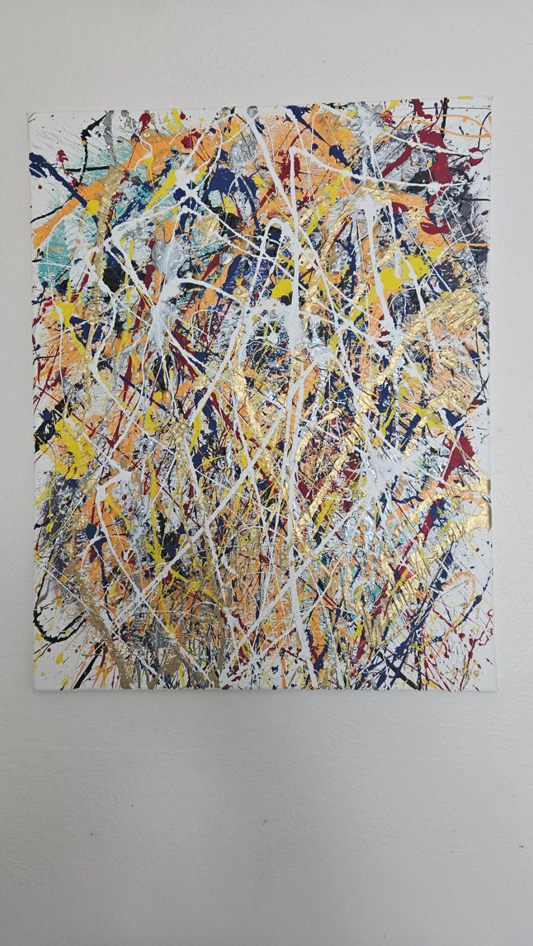 Gemälde: Tableau d'art moderne, explosion de couleurs vives! – Neu (gemäss Beschreibung) aus Le Locle von fab_c9hh