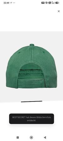 Baseball Cap BOSS gruen mit Logo Patch verstellbar