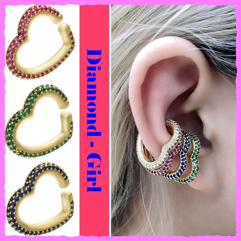 Orecchini pendenti & Orecchini a lobo: Bezaubernde Earcuffs mit Zirkonia – Nuovo e nell'imballaggio originale da Oberglatt ZH venduto da Diamond-Girl 4