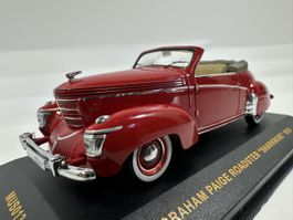 1939 Graham Paige Roadster 1:43 „Sharknose“, Acrylbox, IXO