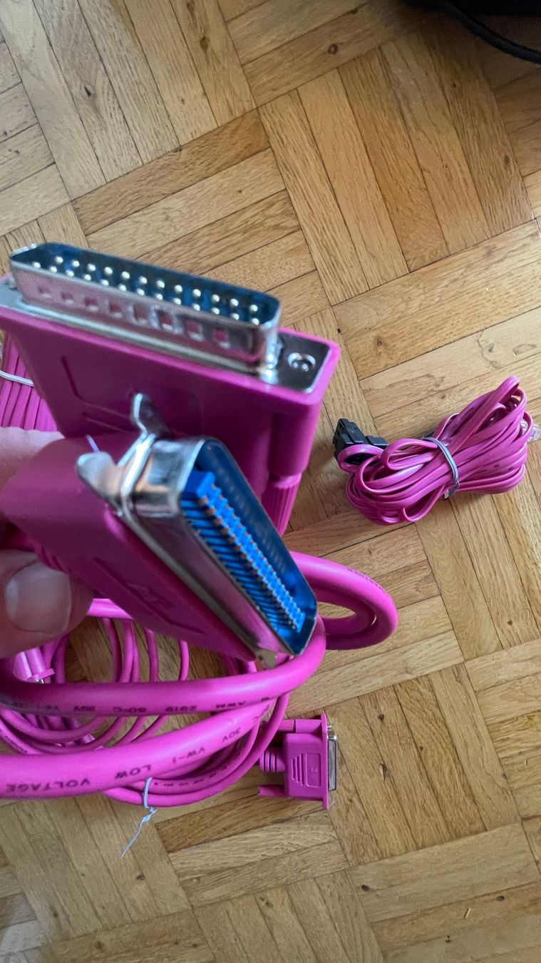 Cavi: Pinke Computer Drucker Modem Kabel diverse Anschlüsse – Nuovo (secondo la descrizione) da Glattfelden venduto da cybermaxx 5