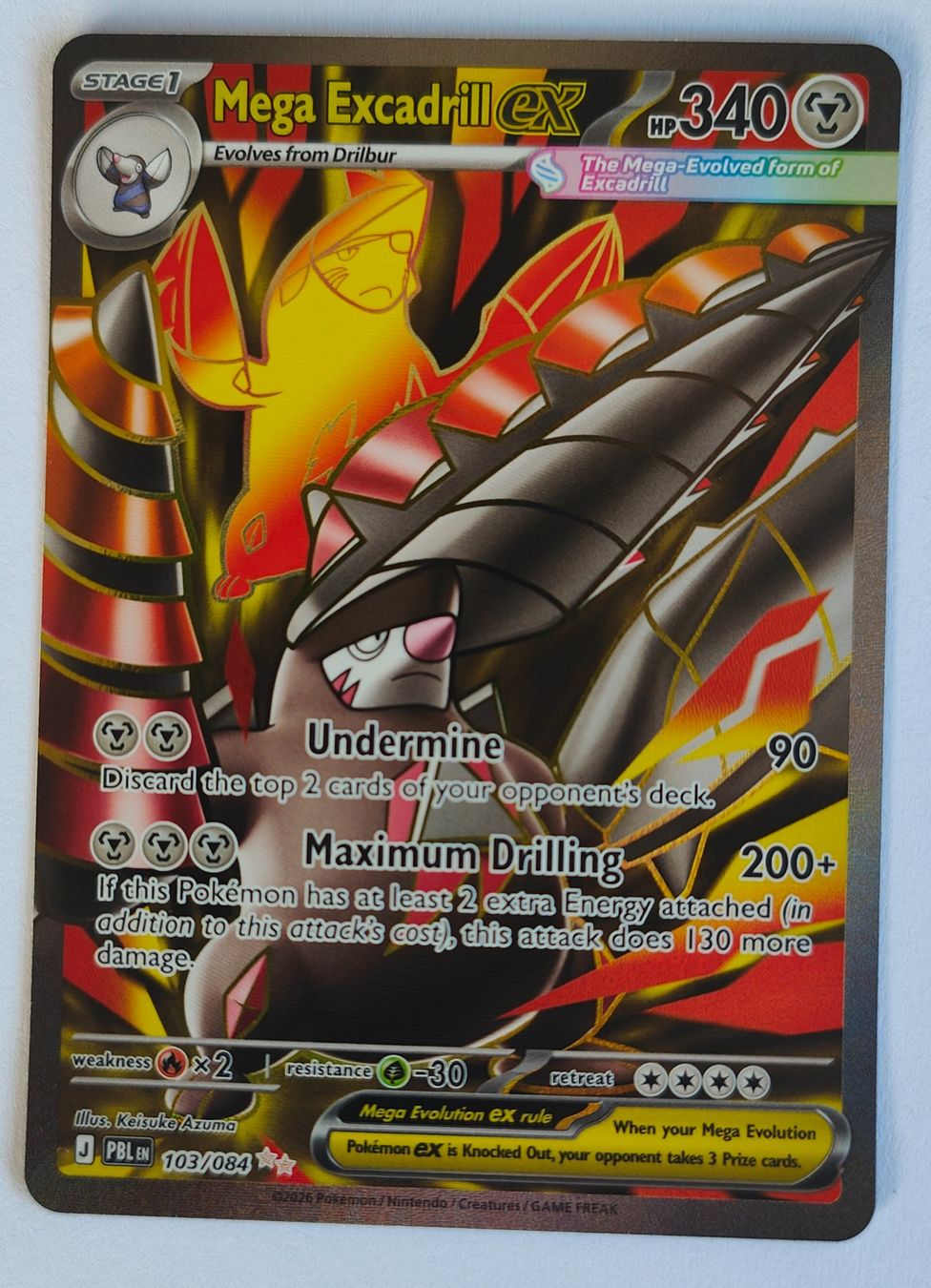 Pokémon Carte collezionabili: Mega Excadrill - Pokemon - 103/084 - Pitch Black – Usato da Suhr venduto da kingj01