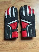 HELD Lederhandschuhe Gr. 9 / L schwarz-rot - neuwertig