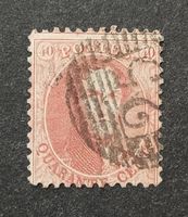 Belgien 1865, Leopold I, 40c gebraucht