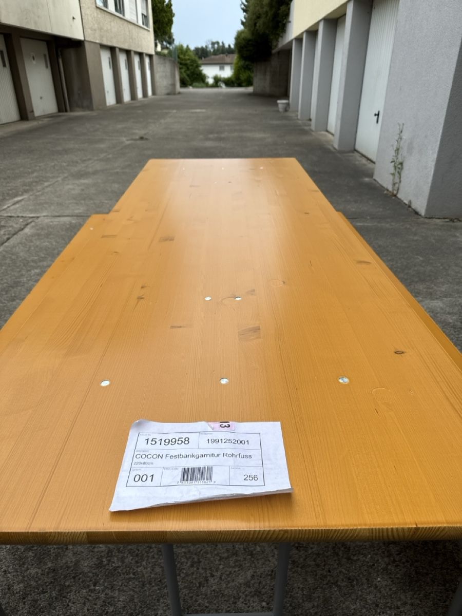 Set de table et chaises: COCON Festbankgarnitur Rohfuss – Neuf (Voir description) à Effretikon par a.husejni01 4