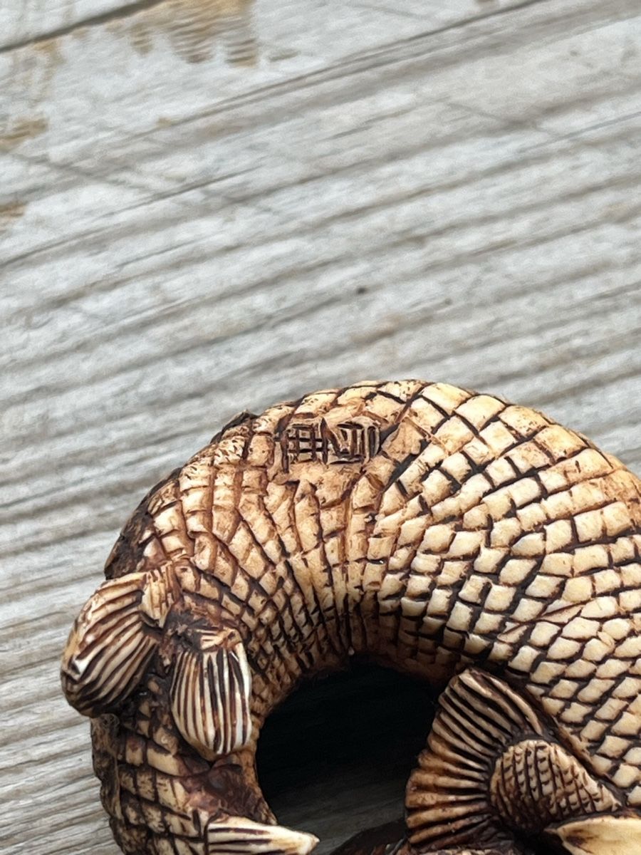 Statuette: netsuke, figur, fisch – Usato da Lengnau BE venduto da Meij 8