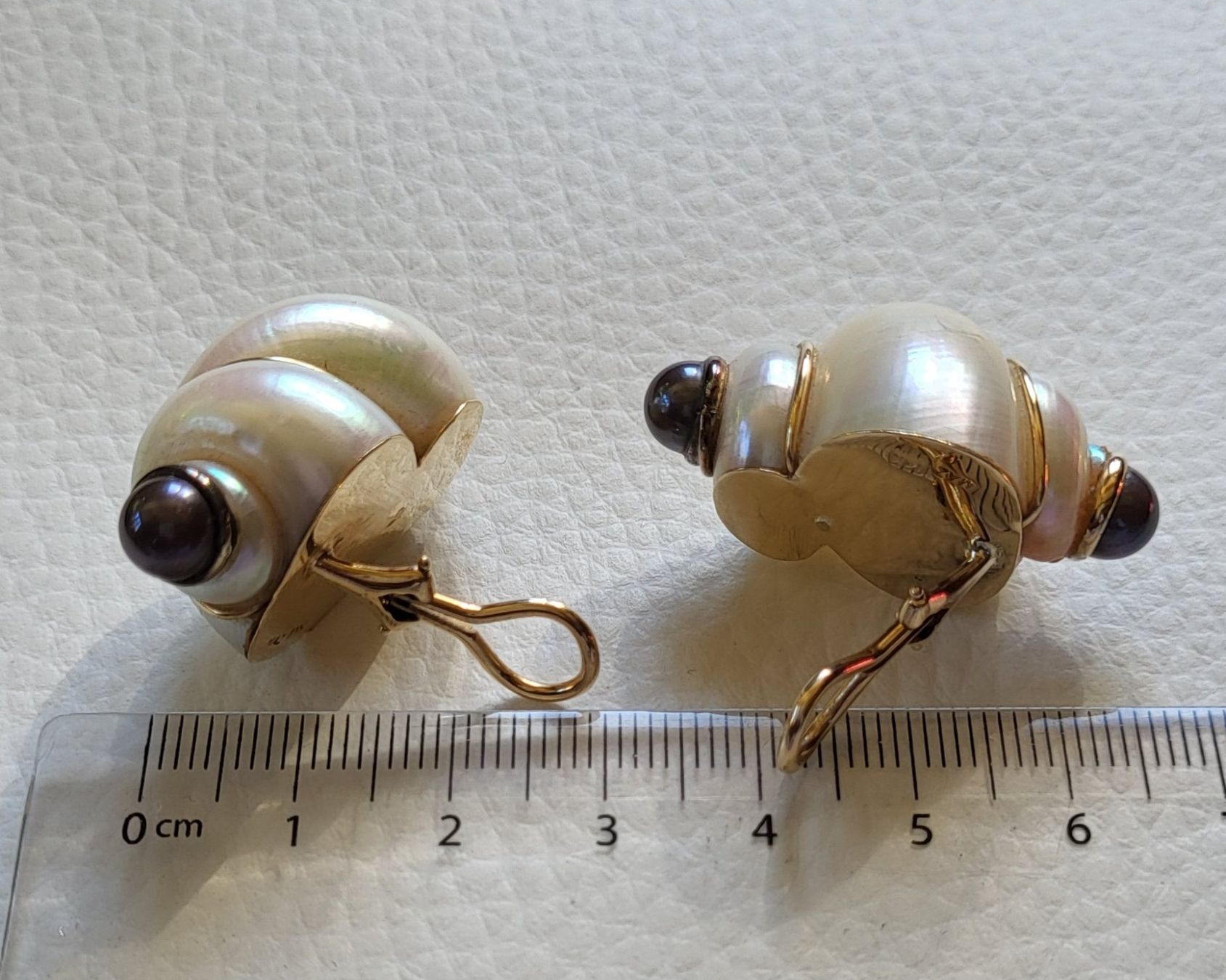 Ohrringe & -stecker: Gold 585 Massiv Perlmutt Ohrchlips Mit Perlen – Gebraucht aus Wald ZH von Dasilver 7