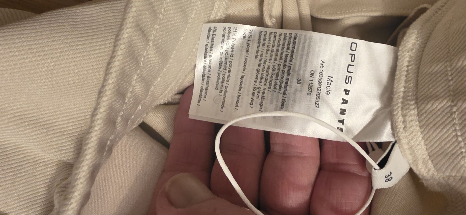 Opus Pantaloni: Opus Hose Gr 38  – Nuovo (secondo la descrizione) da St. Gallen venduto da mania03 3