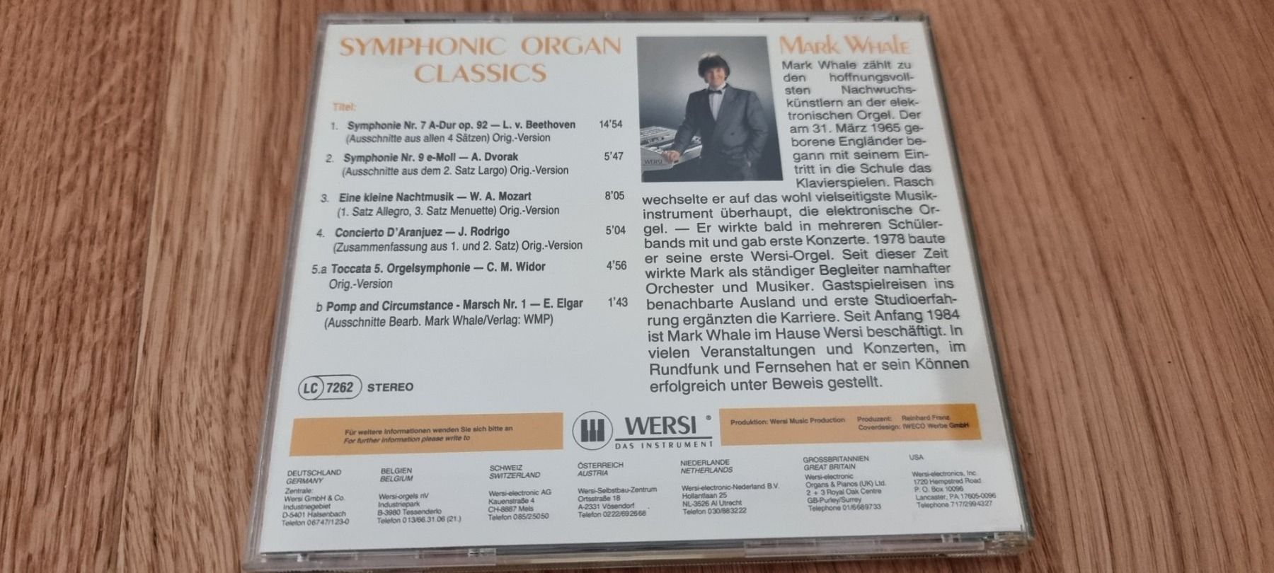 CD: CD: Symphonic Organ Classics - Mark Whale – Usato da Lachen SZ venduto da allesweg78 1