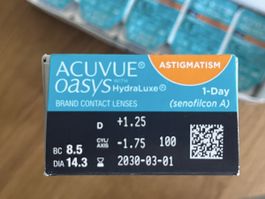 ACUVUE Oasys HydraLuxe Astigmatism 1-Tages Linsen
