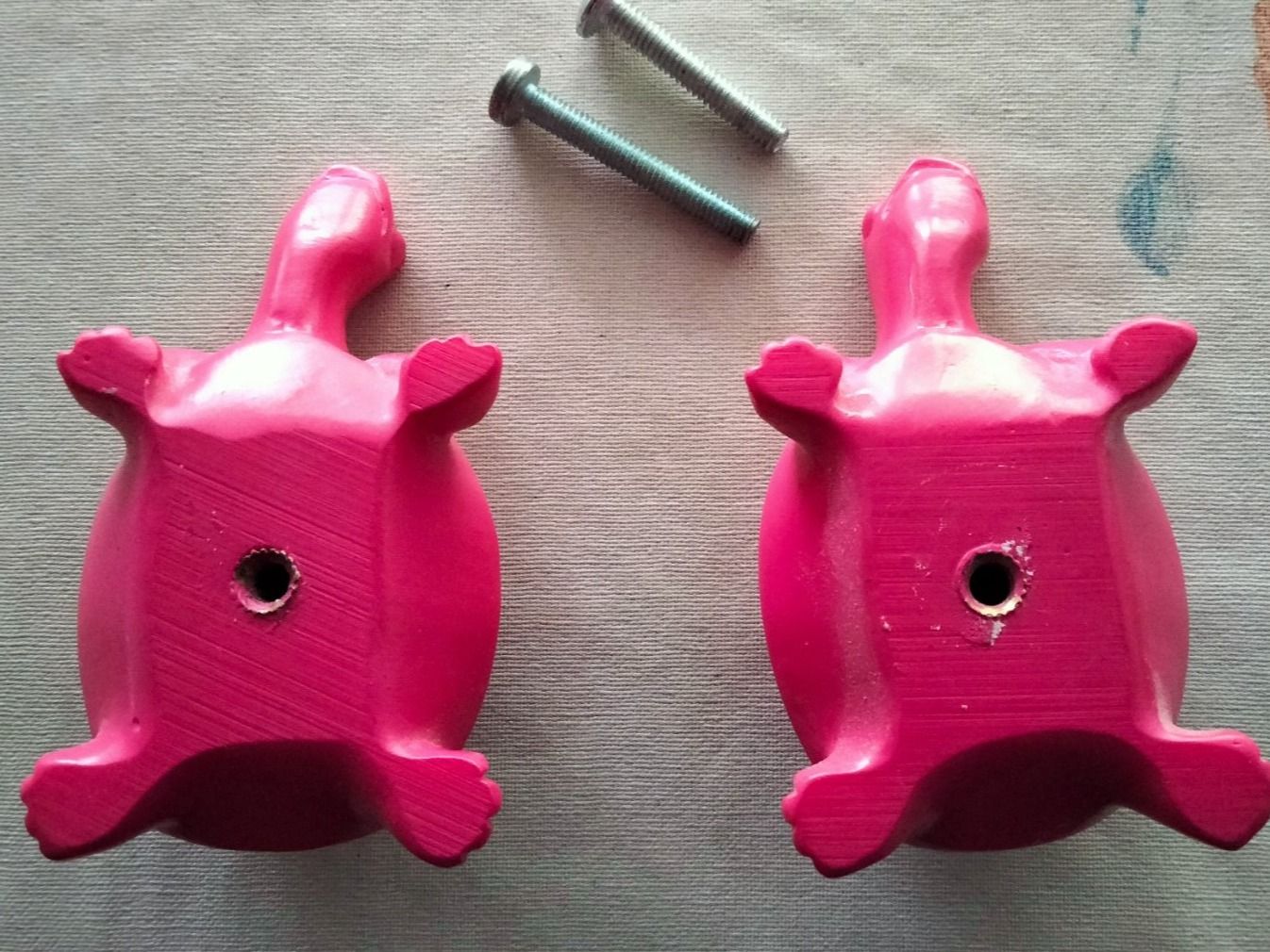 Ferramenta: Tür / Schubladen Knaufe pinker Schildkröten – Nuovo (secondo la descrizione) da Küsnacht ZH venduto da turtlehouse 1