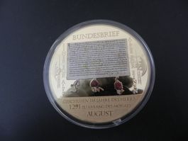 Medaille Historia Helvetica Bundesbrief 1291 - 110 g