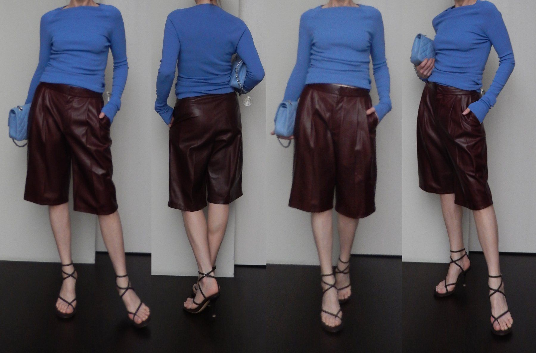 Jil Sander Hosen: Orig. JIL SANDER Nappa Leder Bermudas Gr. 36 – Gebraucht aus Tuggen von vivira 1