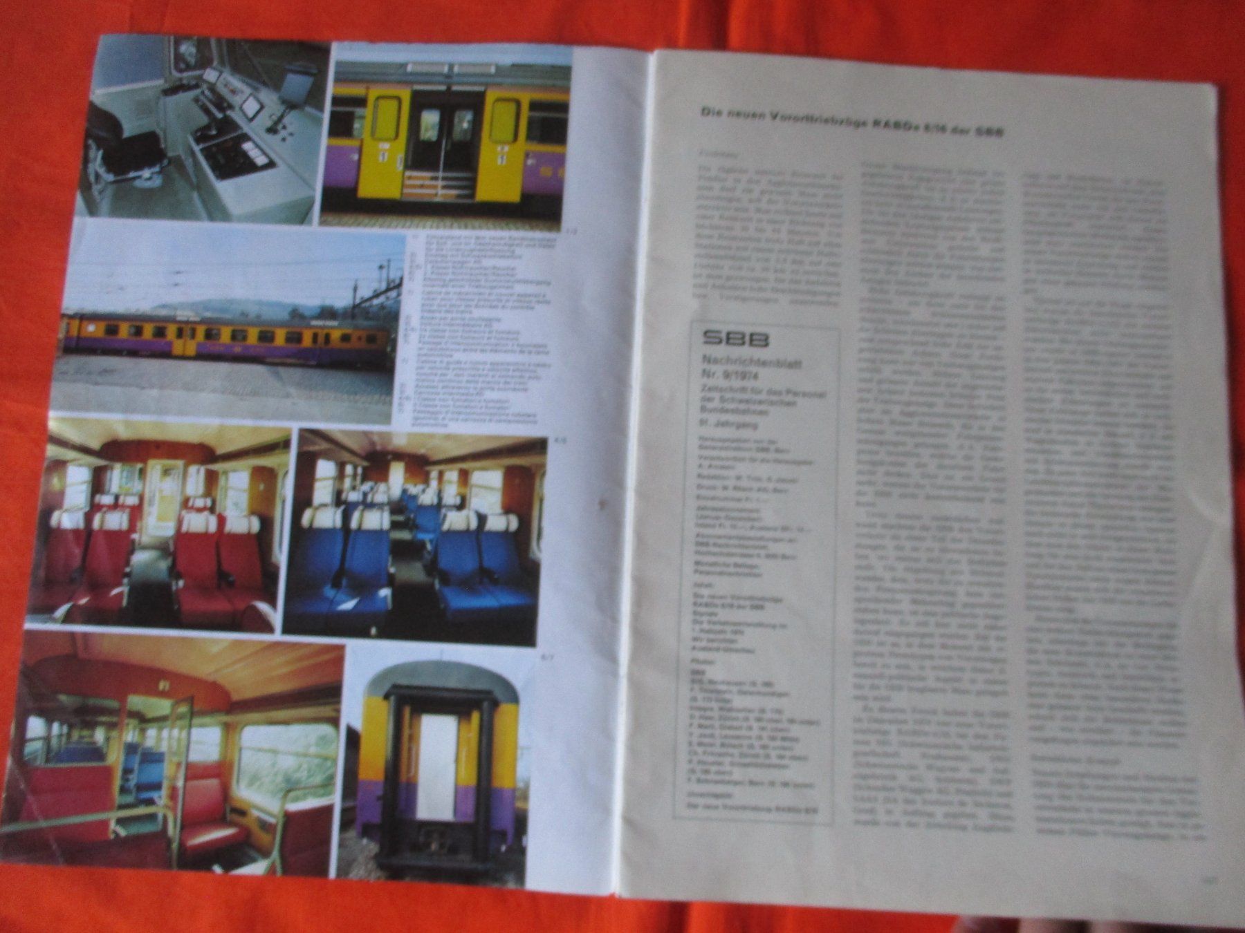 Revues & Magazines: SBB Heft Magazin, 1974 – D'occasion à Birsfelden par alles-muss-raus 1