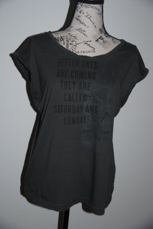 ★cooles T-Shirt★Marke Greystone★Gr. L★ anthrazit schwarz