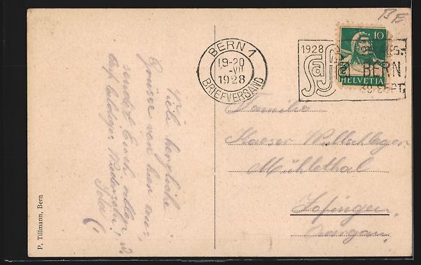 Cartes postales: Bern, Hotel und Restaurant Schweizerhaus – D'occasion à Berlin par bartko-reher 1