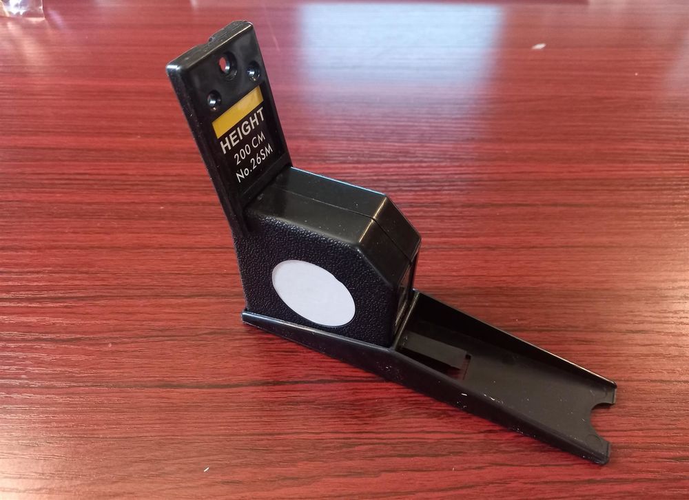 Stadiomètre Mural Noir De 200 Cm, Mesureur De Hauteur Et De Croissance