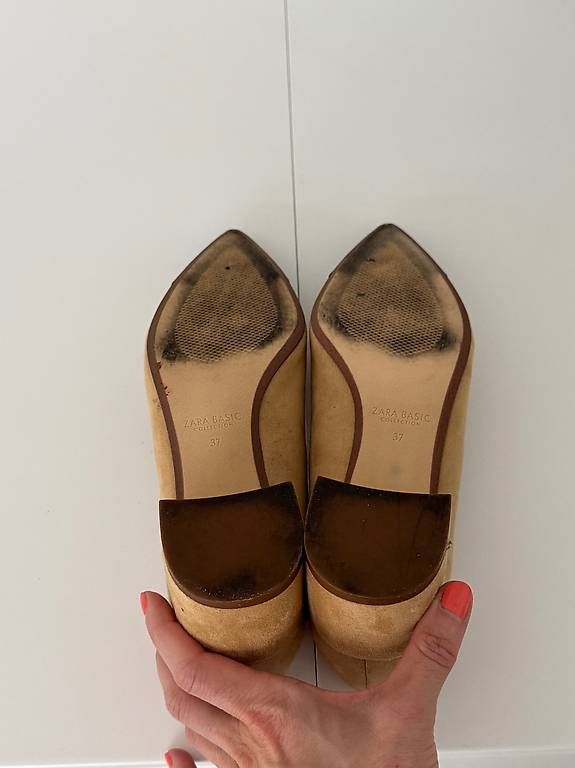 Zara Scarpe da donna: Pumps mit Blockabsatz Beige/Schwarz Gr. 37 – Usato da Zürich venduto da ebr_595v 3