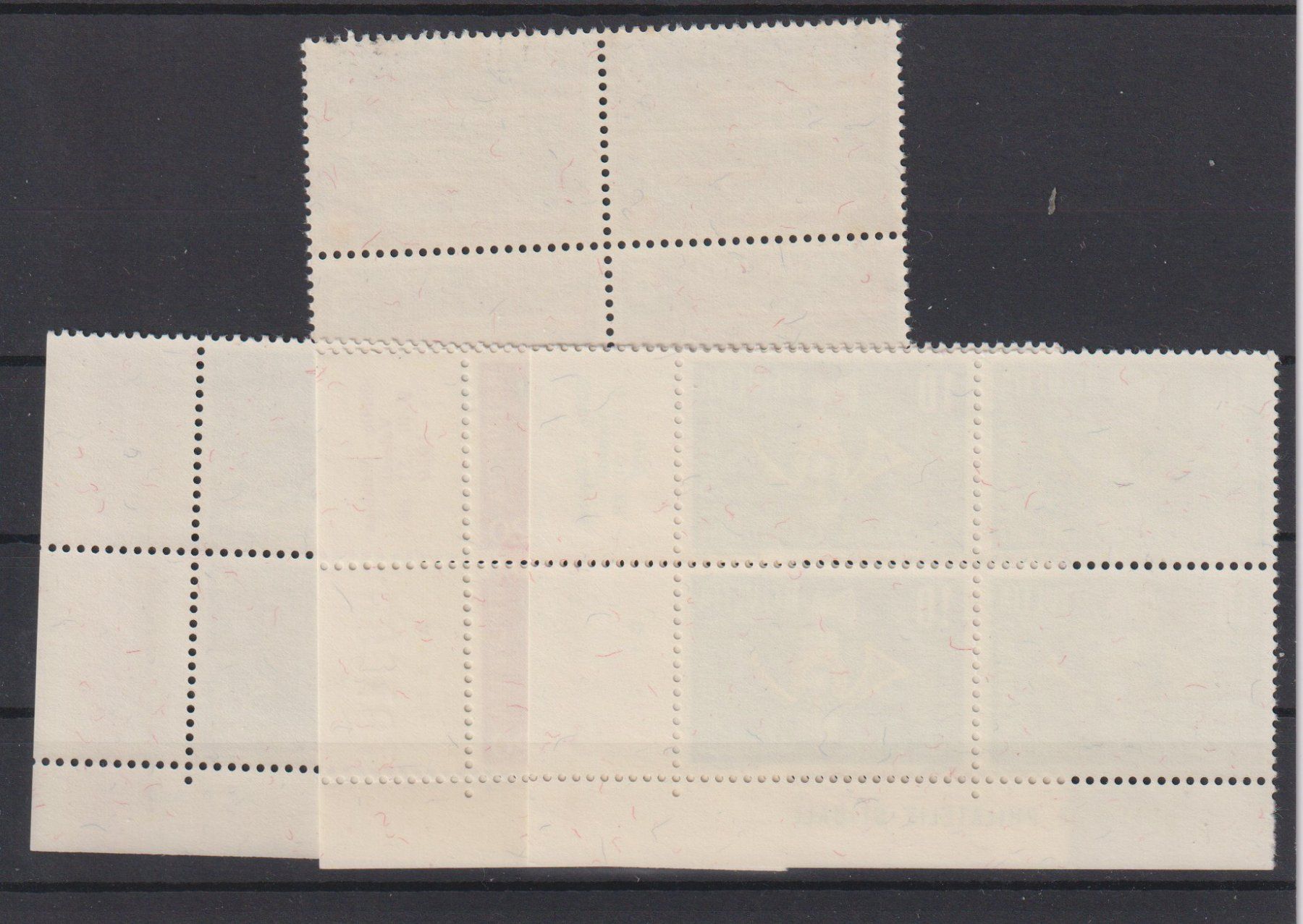 Alle Briefmarken: Vierblöcke: Werbe + Gedenkmarken 1959 / Postfrisch – Neu (gemäss Beschreibung) aus Dällikon von Minita 1