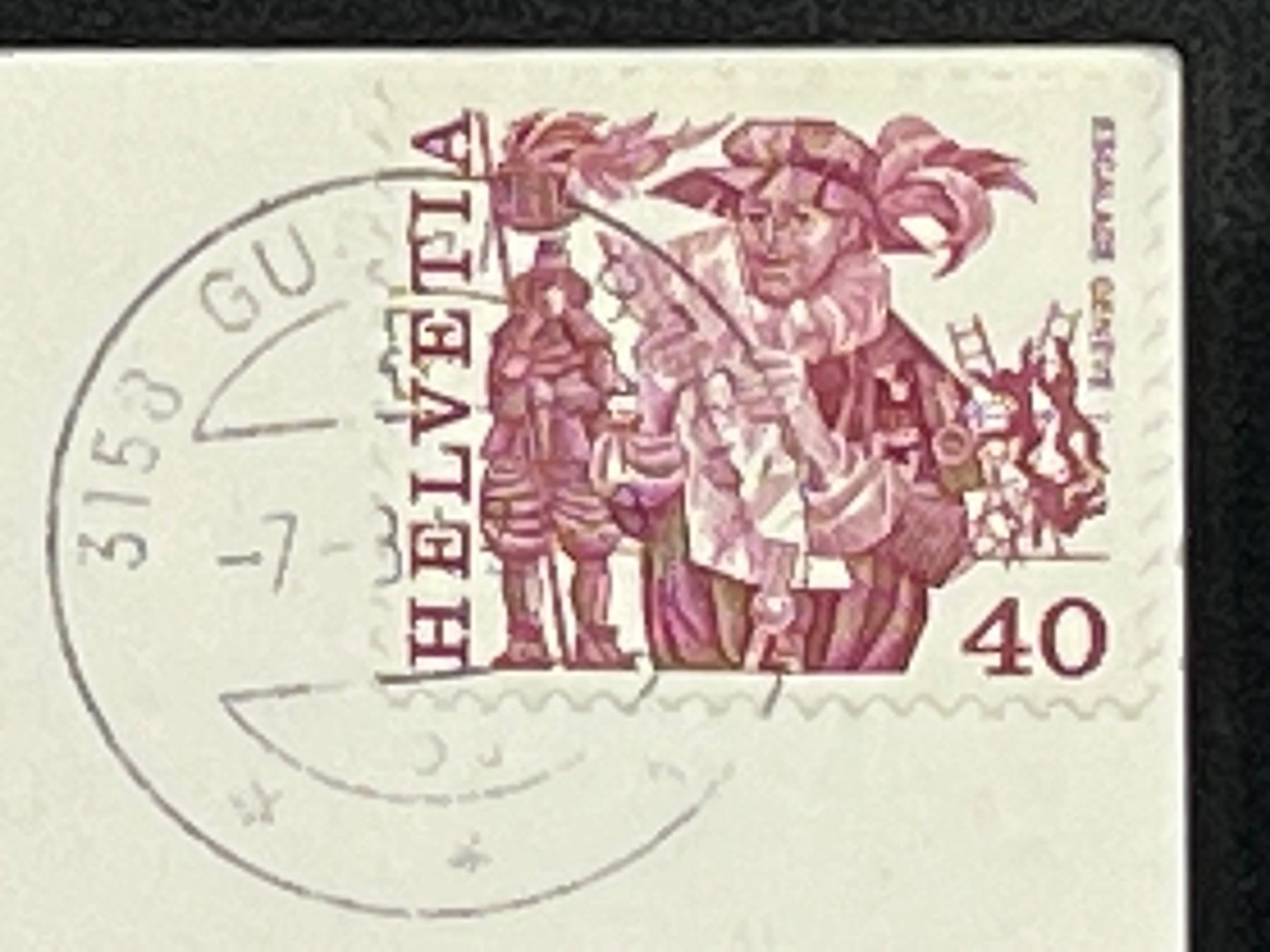 Cartoline postali: Vreneli mit Hansjoggeli am Guggershörnli – Usato da Widnau venduto da Brusi9 1