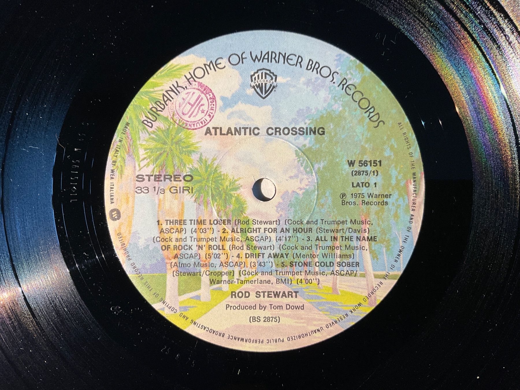 Schallplatten: Rod Stewart Atlantic crossing LP – Gebraucht aus Delémont von  3