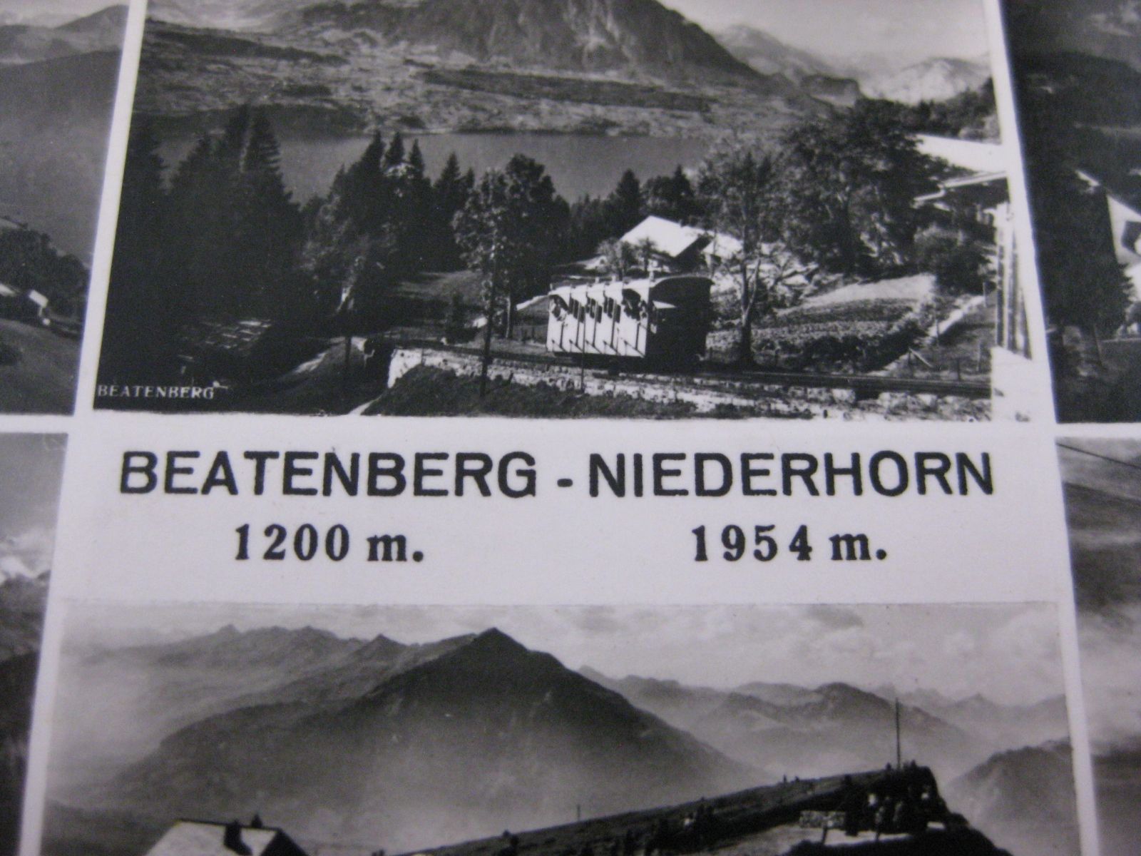 Cartes postales: AK Beatenberg Niederhorn mit Bahn – D'occasion à Malters par Marosko 2