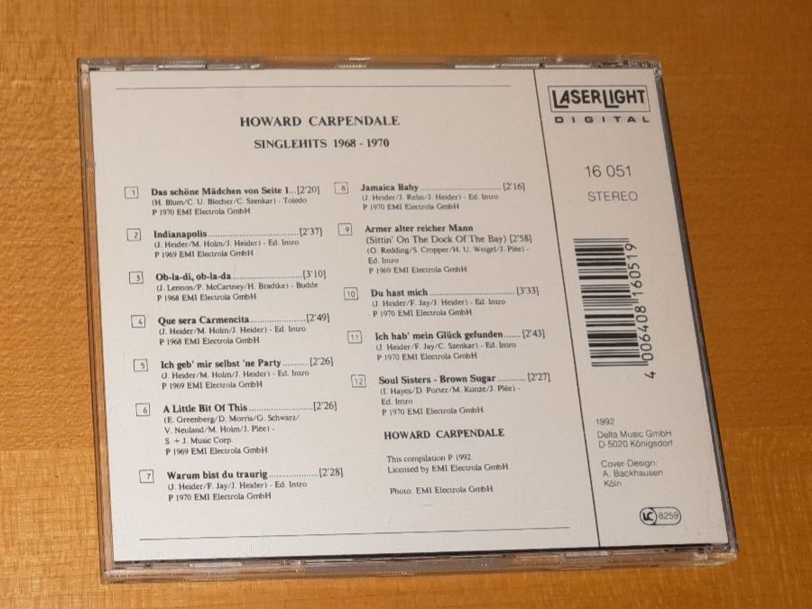 CD: Howard Carpendale - Single Hits 1968-1970 – Usato da Steffisburg venduto da FutureOne 1