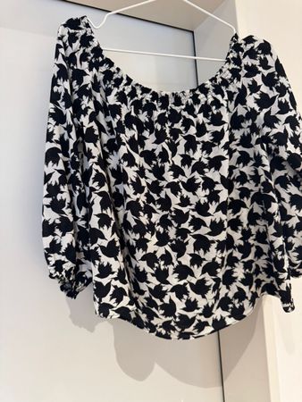 Zara Trägershirt, Grösse XS, schwarz/weiss, Top Zustand
