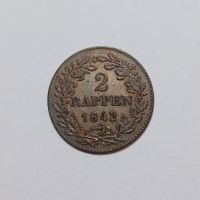 2 Rappen 1842 Zürich
