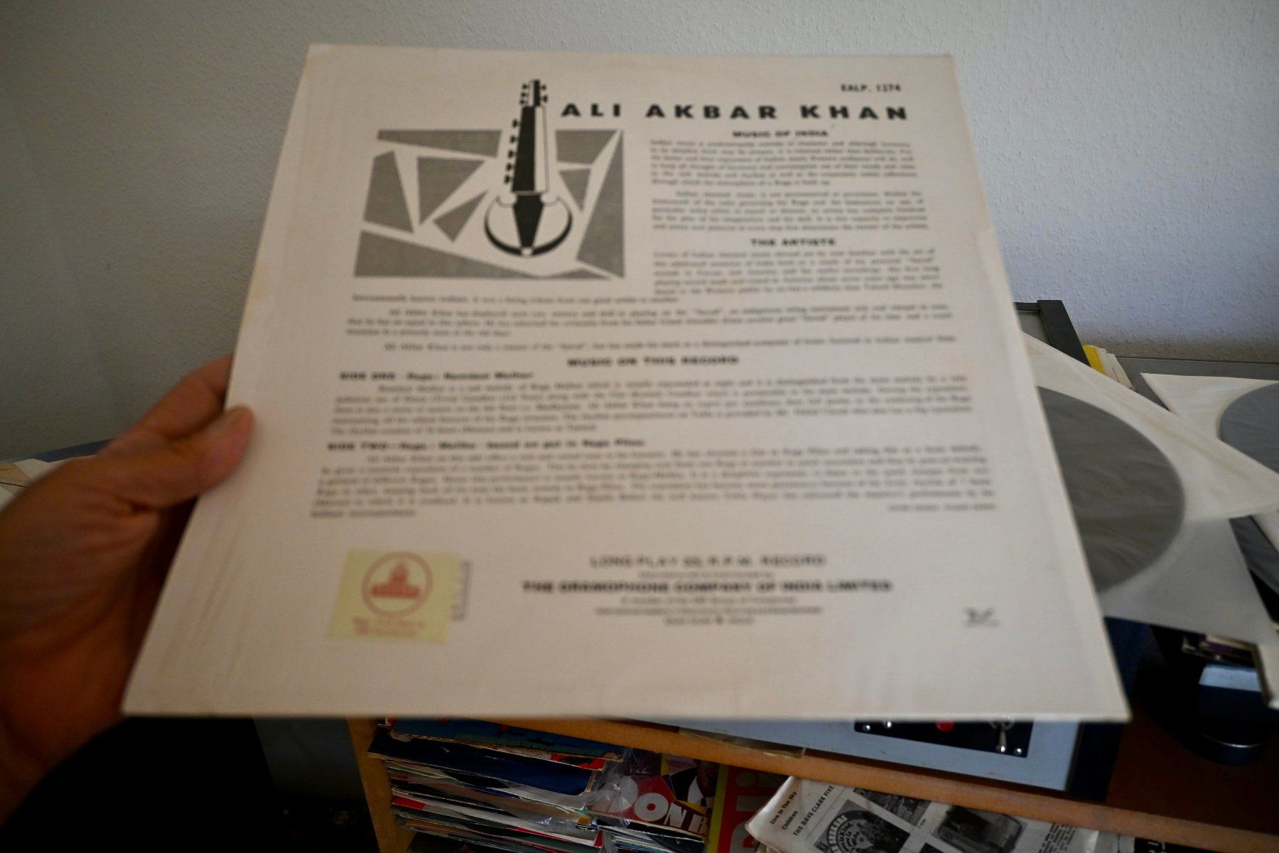Schallplatten: Ali Akbar Khan SAME India re-issue   Near mint-/ MINT- top! – Gebraucht aus Pfaffhausen von mono_rec 6