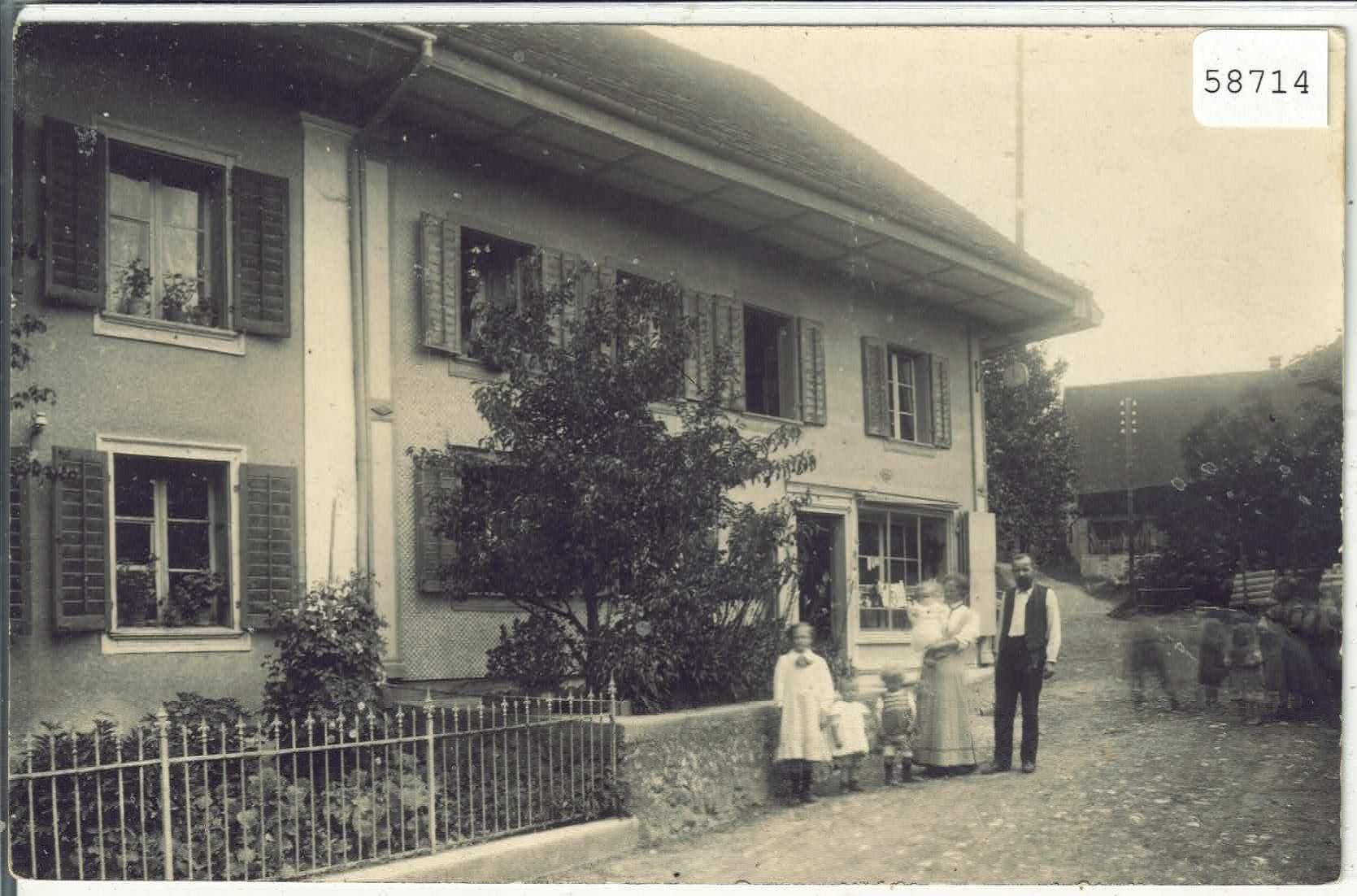 Cartoline postali: Aesch LU - Wohnhaus mit Handlung - animee – Usato da Ettingen venduto da Kartenplanet