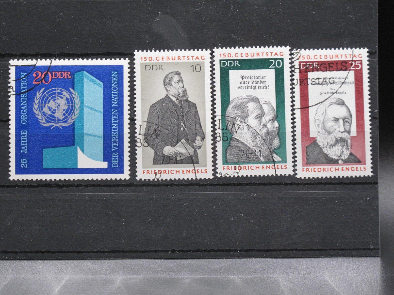 Tutti i francobolli: DDR 1970 UNO & Engels Geburtstag gest. – Usato da Wil SG venduto da fva01