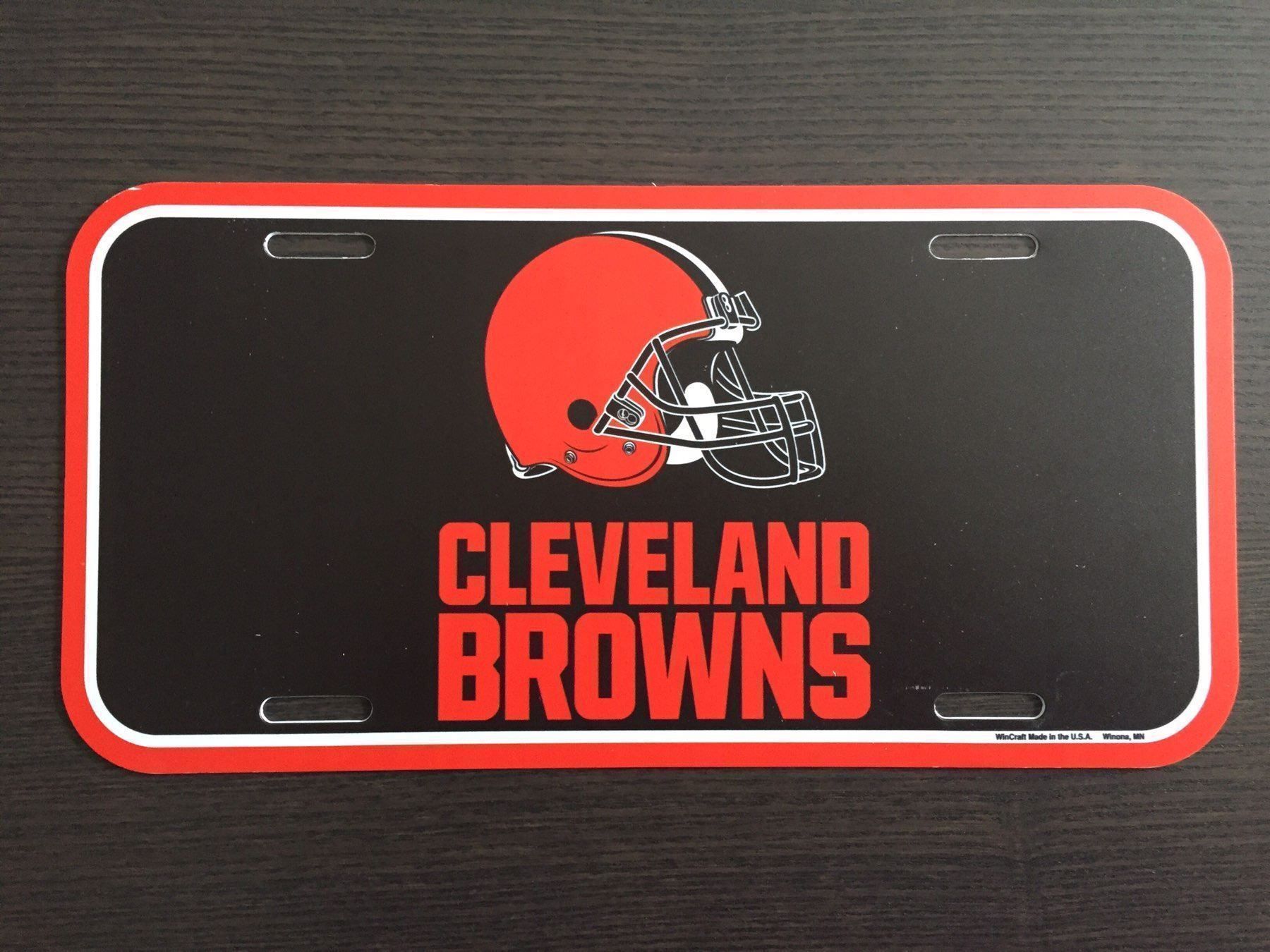 Insegne: Cleveland Browns License Plate – Nuovo e nell'imballaggio originale da Muttenz venduto da US_Sport_Schweiz