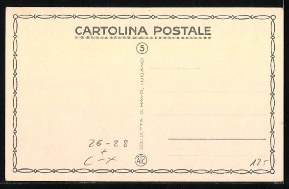 Cartoline postali: Lugano, Antica Piazza Dante Alighieri – Usato da Berlin venduto da bartko-reher 1