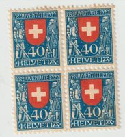 4er Block Pro Juventute 1922 *