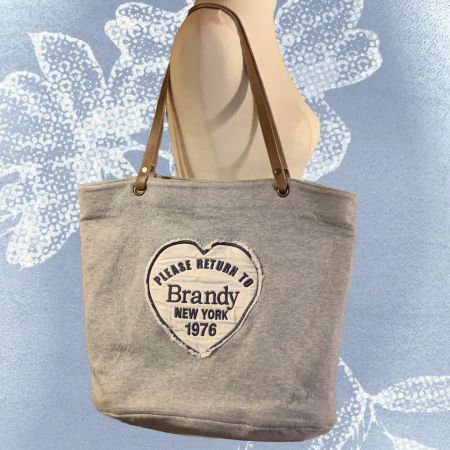 Brandy Melville Vintage-Tasche in Grau / Handtasche