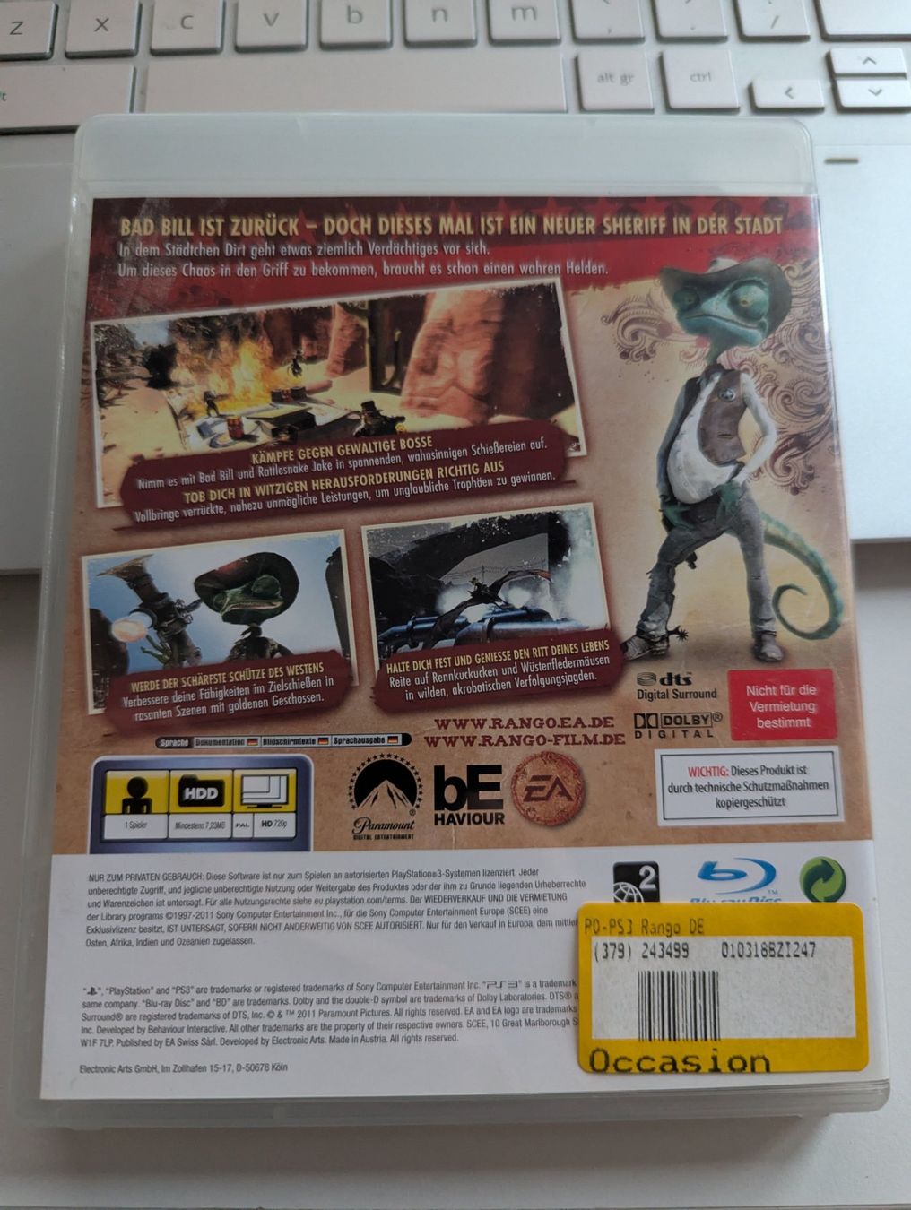 Jeux: Rango PS3 Game – D'occasion à Hünenberg See par SpecialEditionGaming 2
