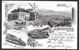 Heerbrugg Lithografie 4 Bilder
