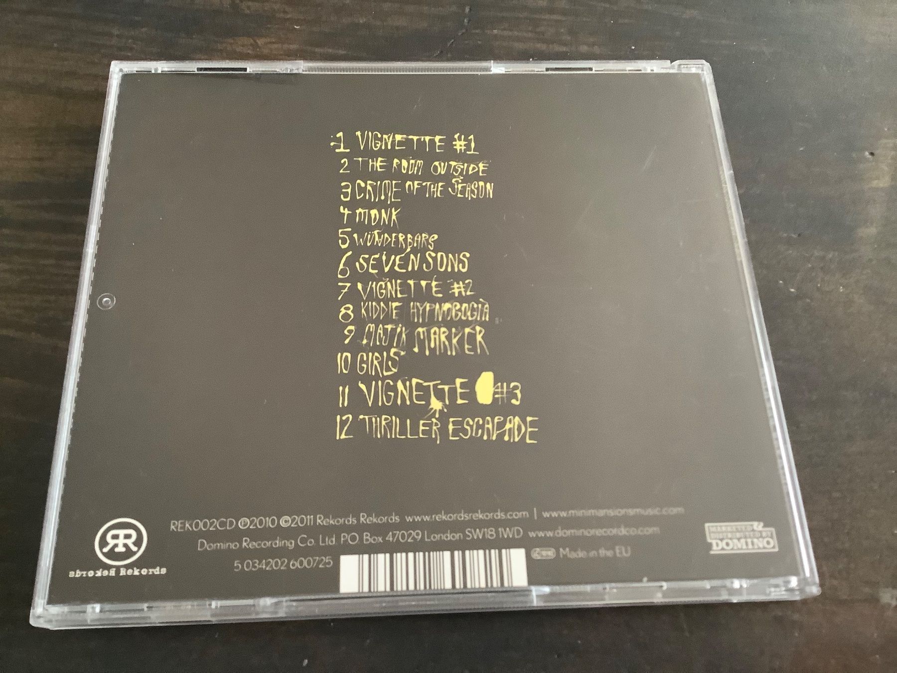 CD: Mini Manisions / Rekords / 2010 – Usato da Dübendorf venduto da Shreck 1