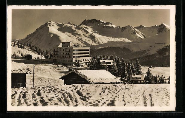 Cartoline postali: AK Arosa, Teilansicht mit Prätschli – Usato da Berlin venduto da bartko-reher